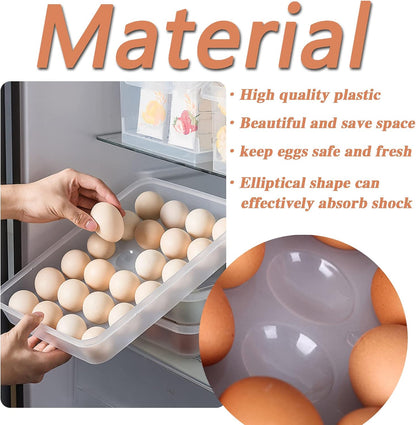 Anyumocz 72 Eggs Holder,3-Layer Deviled Egg Tray with Lid,Egg Containers for Deviled Egg,Egg Carrier Box Dispenser Container with Handle for Refrigerator