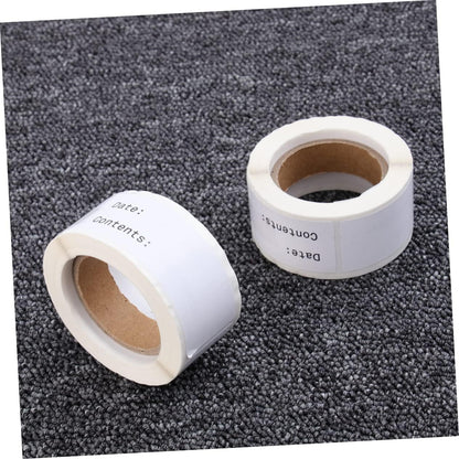 2rolls DIY Kitchen Food Date Labels English Record Date Stickers Canning Storage Bin Dry Erase Stickers Eco-Friendly Paper Easy Application