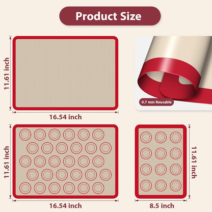 Silicone Baking Mat, Nonstick & Reusable