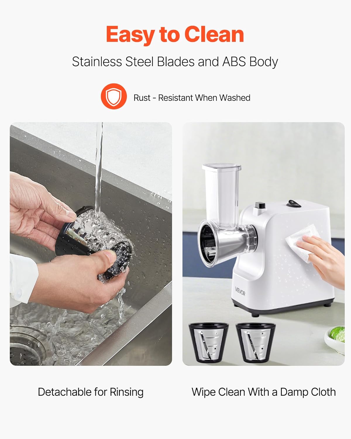 VEVOR Manual Vegetable Fruit Slicer, 0-0.5"/0-12mm Thickness Adjustable Commercial Slicer Machine, Stainless Steel Food Cutter Slicing Machine with 2 Spare Blades, for Potato, Cucumber, Lemon, Tomato