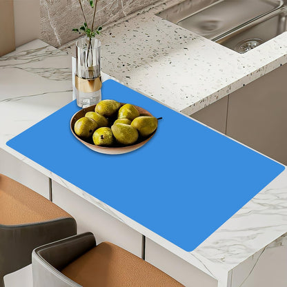 Super Large Silicone Mat, 120"x24" Silicone Mats for Kitchen Counter, Non-slip Heat Resistant Mat,Thicken Kitchen Counter Mat, Waterproof Countertop Protector for Craft (Black)