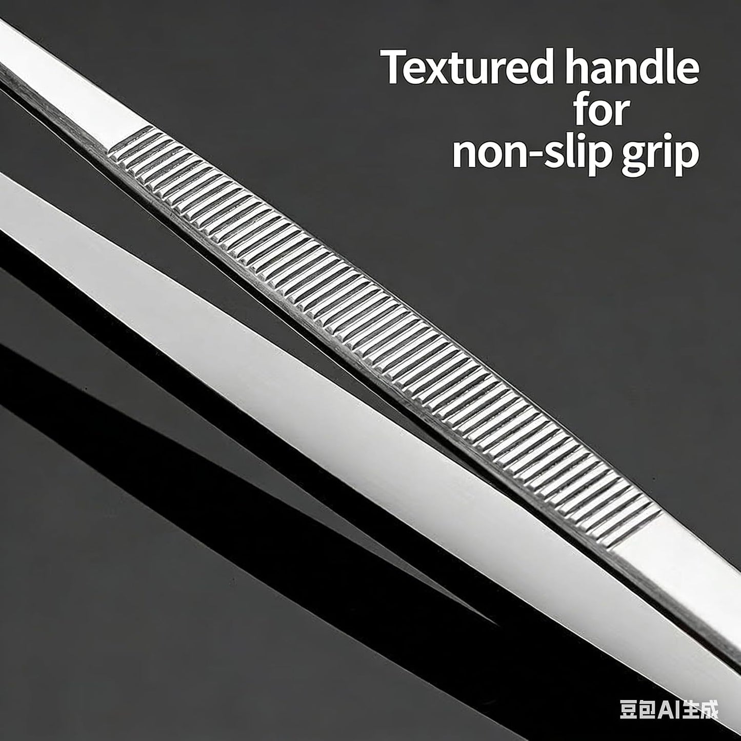 2-Pack 12-Inch BBQ Kitchen Tweezers Tongs, Extra-Long Stainless Steel Cooking Tweezers Dishwasher Safe for Grilling, Baking & Food Prep (12Inch BBQ Tongs)
