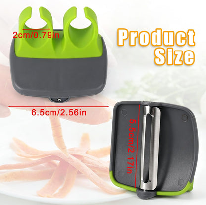 Finger Peeler for Vegetables, with Sharp Stainless Steel Blade