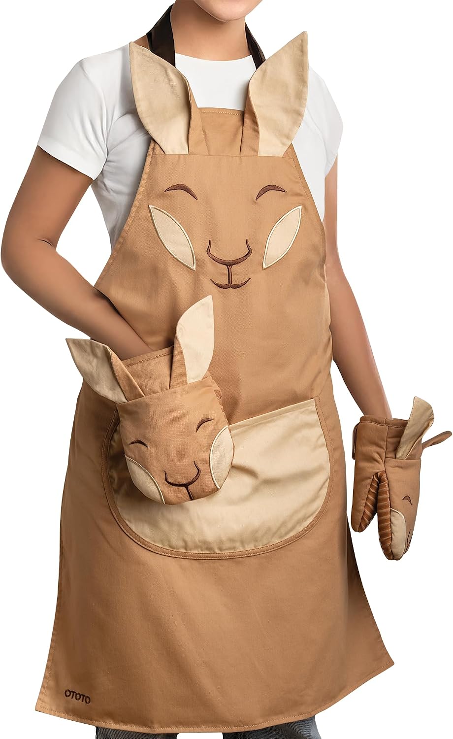 New - OTOTO Batlicious Oven Mitts and Pot Holders Sets - Heat Resistant Trivets for Hot Dishes, Cooking Goth Kitchen Decor, Cute Accessories, Pot Holders, Spooky Halloween Bat Moon Witchy Gifts