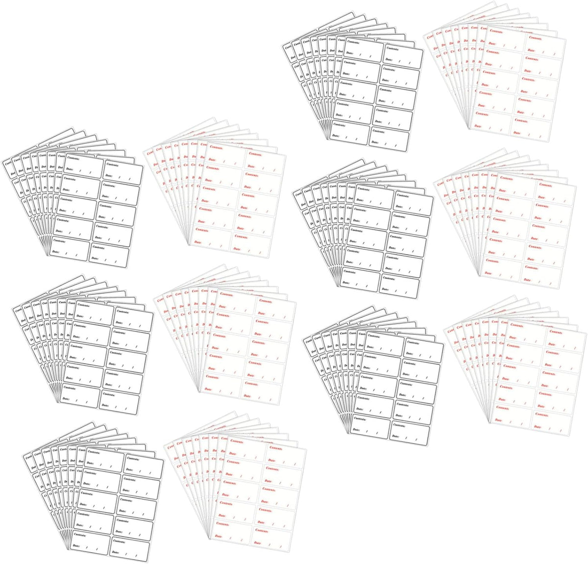 Kichvoe Waterproof Food Date Stickers and Freezer Labels 400pcs Removable PVC Food Storage Labels for Refrigerator and Kitchen Organization for Meal Prep and Restaurant Use