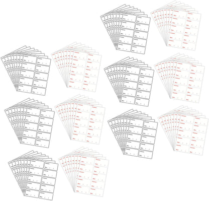 Kichvoe Waterproof Food Date Stickers and Freezer Labels 400pcs Removable PVC Food Storage Labels for Refrigerator and Kitchen Organization for Meal Prep and Restaurant Use