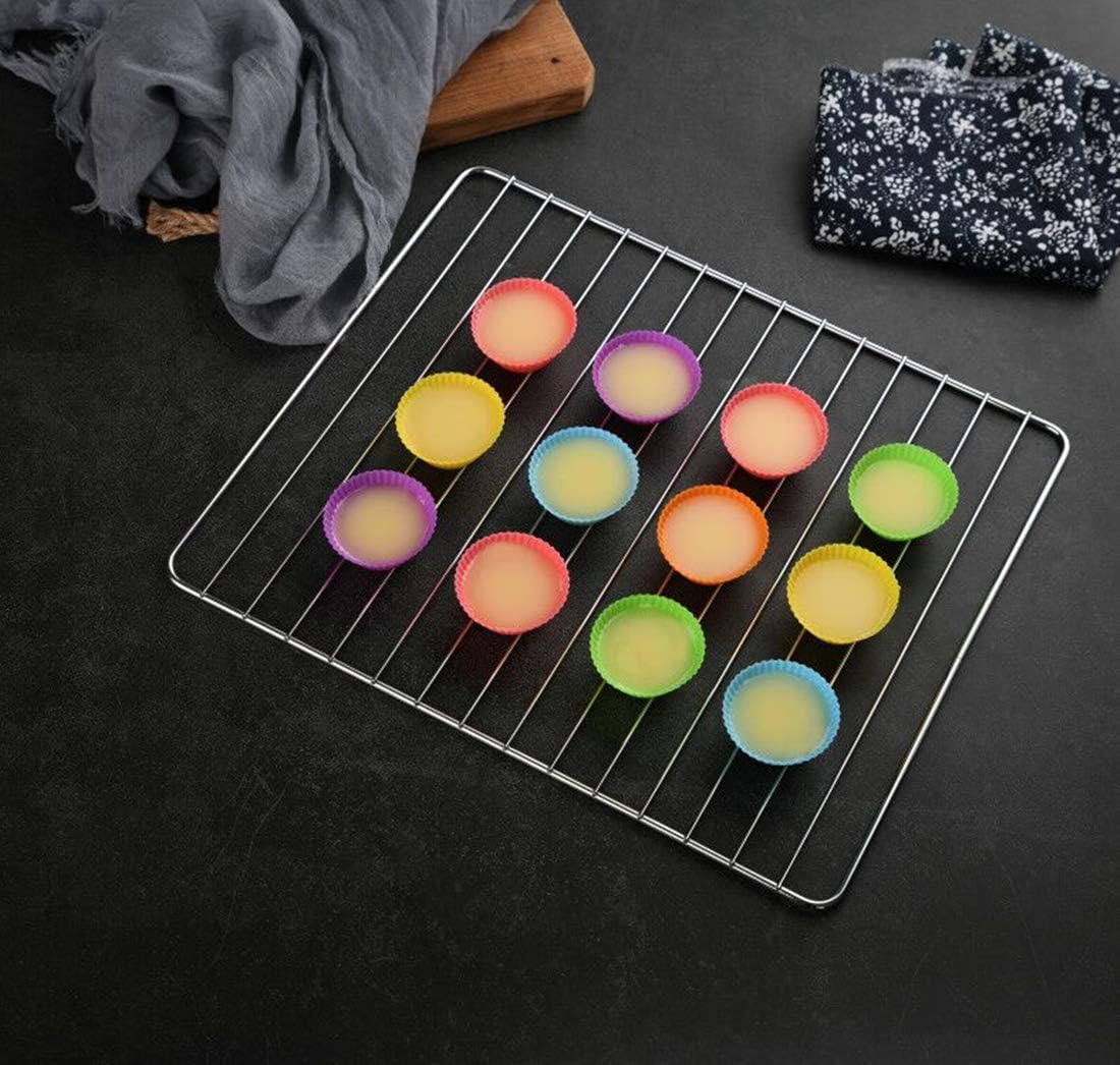 2 Inch Mini Size Silicone Baking Cups Muffin Cups, Reusable and Nonstick Mini Cupcake Liners, Chocolate Holders Truffle Cups, 24 Pack, 6 Vibrant Colors, Round