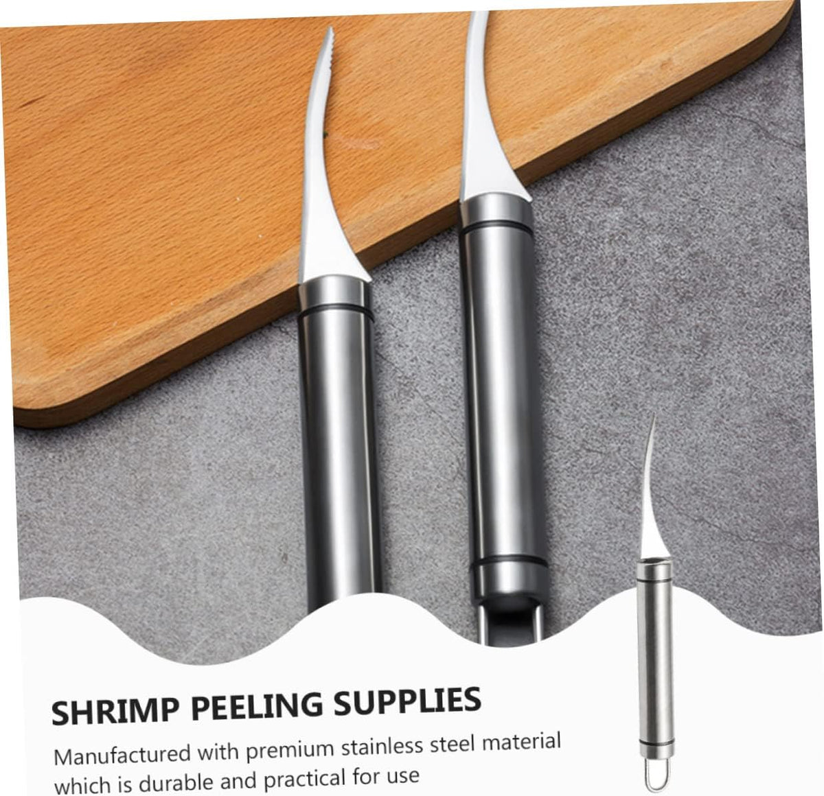 Shrimp Deveiner Tool and Peeler Set Multifunctional Shrimp Deveining Tool