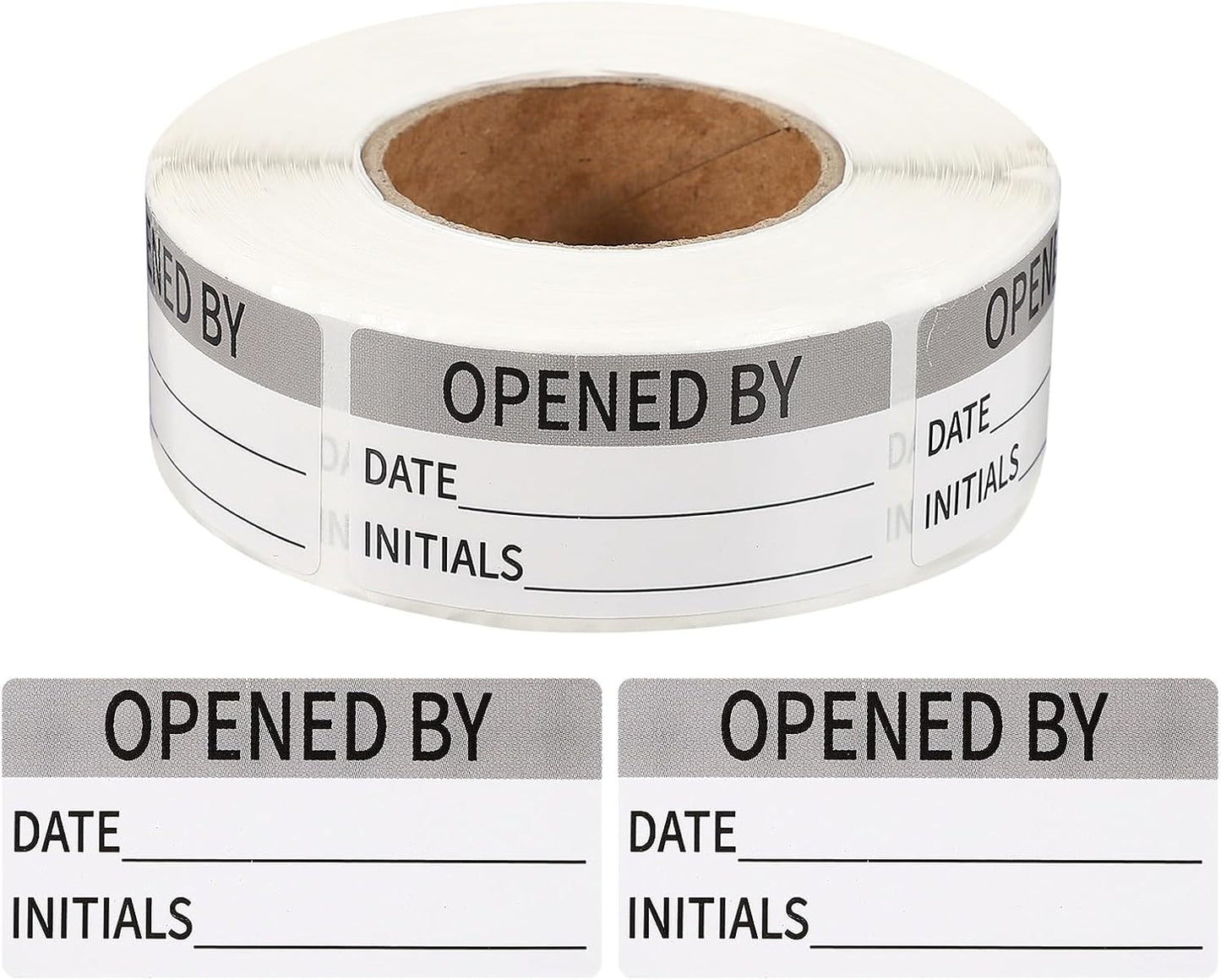 PATIKIL 500 Pcs Expired Date Label Stickers Roll, 2 x 1 Inch Removable Inventory Labels Adhesive Food Sticker Roll for Marking Organizing Inventory and Food Container, White and Black