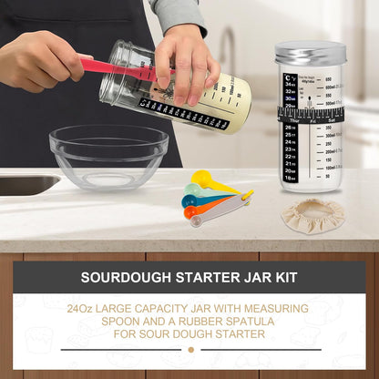 Sourdough Baking Kit, 2 Oval Banneton Proofing Basket Set