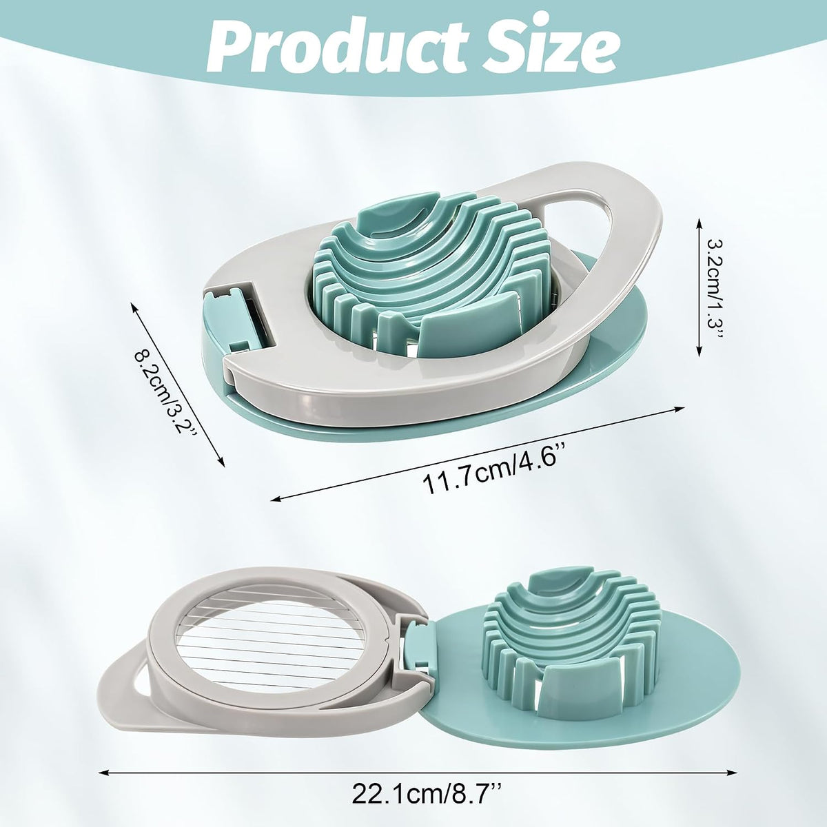 BlingKingdom Egg Slicer, Stainless Steel Wire Egg Cutter for Kitchen