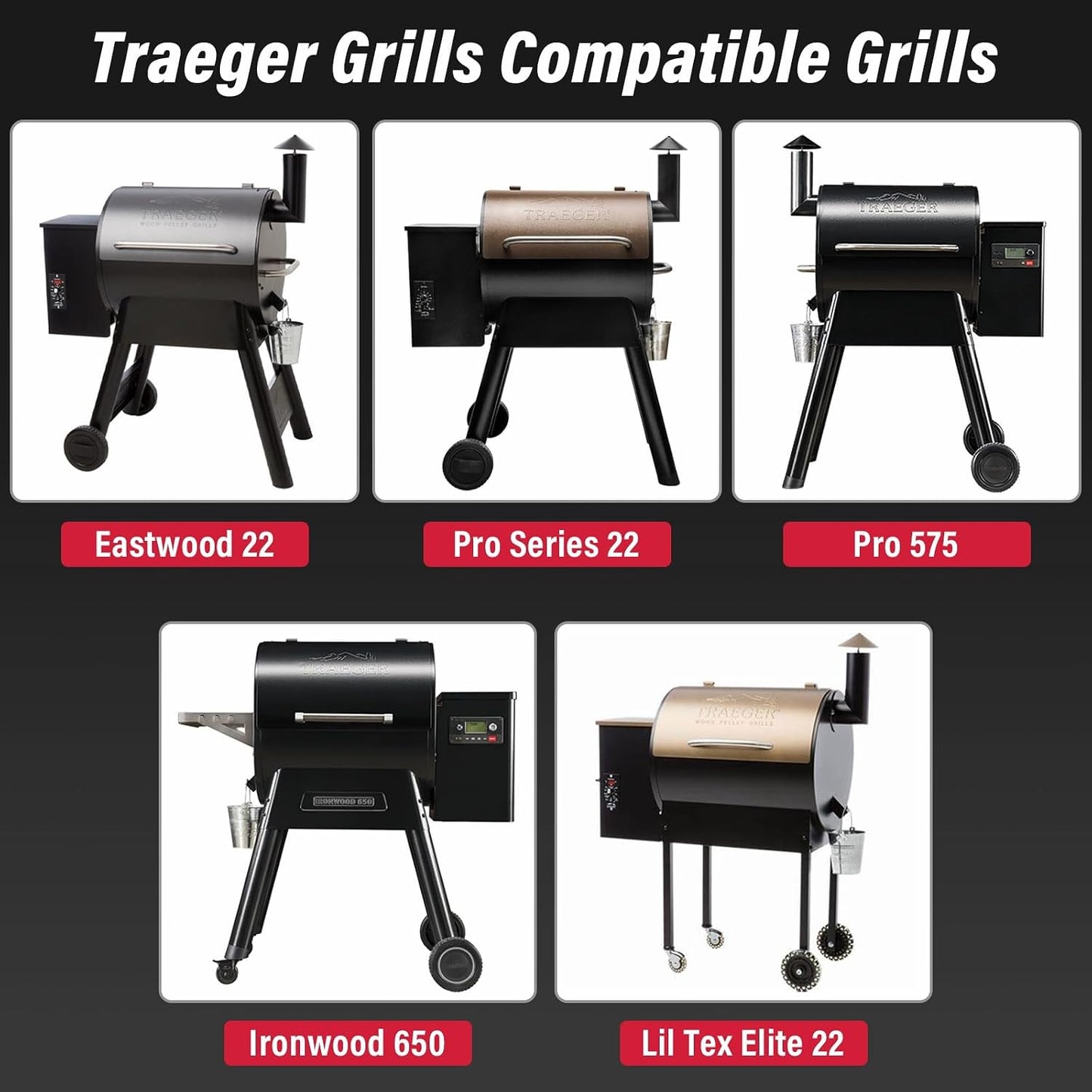 Upgraded Grill Table for Weber Kettle 22"/18"/26", Master Touch 22", Smokey Mountain, Recteq Pellet Grill RT-B380, Prep Station with Cutting Board, Basin, 4 Hooks, Shelf for Weber Kettle Accessories