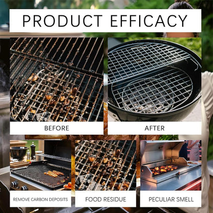 Fast-Acting Heavy-Duty Grill Degreaser Spray, BBQ Grill Degreaser Cleaner, Grease Remover Lifts Baked-On Carbon, Burnt Food & Grease, Outdoor Grills, Kitchen Grates, Smokers (1pc)