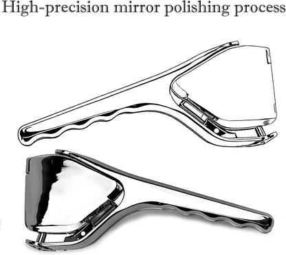 Lemon Squeezer Stainless Steel - Max Extraction Manual Juicer - Easy Squeeze Fold-Flat Lime Citrus Handheld Juice Extractor
