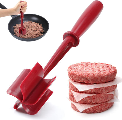 CUNSENR Meat Chopper, Ground Beef Masher, Hamburger Smasher Tool, Black