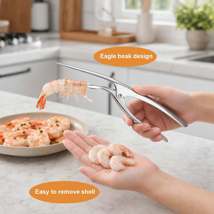 6 PCS Shrimp Peeler and Deveiner Tool Set Stainless Steel