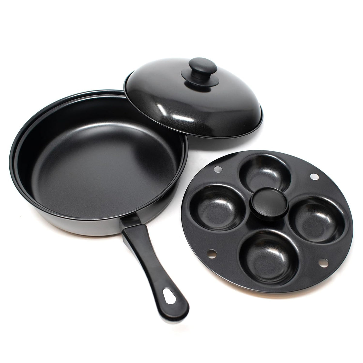 Norpro Nonstick 4-Egg Poacher Skillet with Removable Poaching Frame