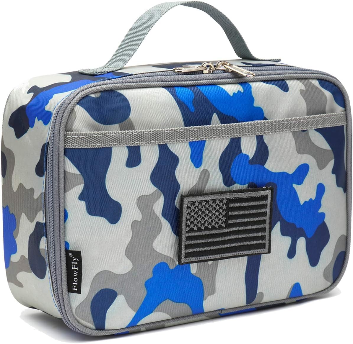 FlowFly Kids Lunch box Insulated Soft Bag Mini Cooler Back to School Thermal Meal Tote Kit for Girls, Boys, Astronaut - Colors A