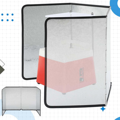 Foldable Grinder Splatter Guard, 39.37 x 16.14 Inch Galvanized Sheet Screen
