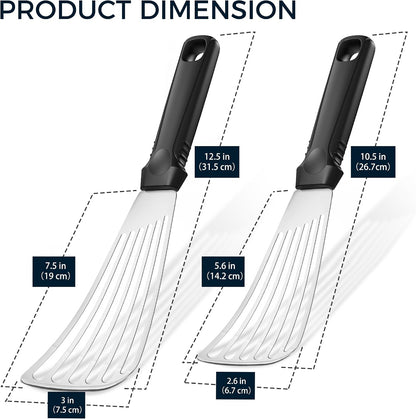 12.5-in Fish Spatula, 18/8 Stainless Steel Flexible Thin Edge Turner