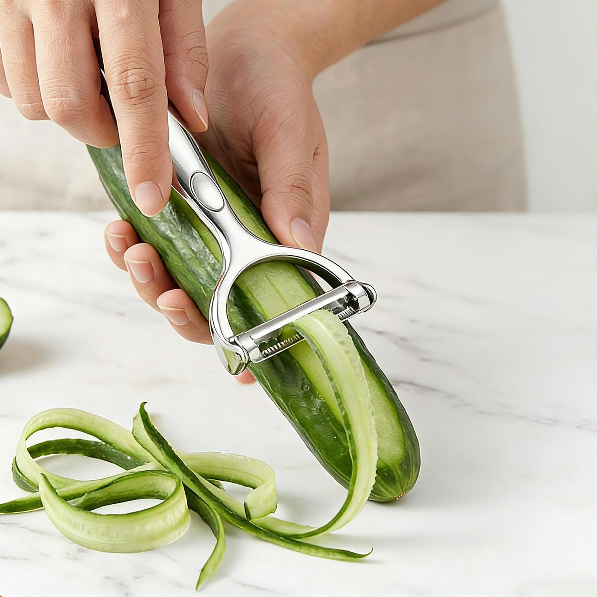 Peeler for Vegetable Multifunction Vegetable Peeler Julienne Peeler for Kitchen Double-Sided Blade Vegetable Julienne Cutter and Fruit Slicer