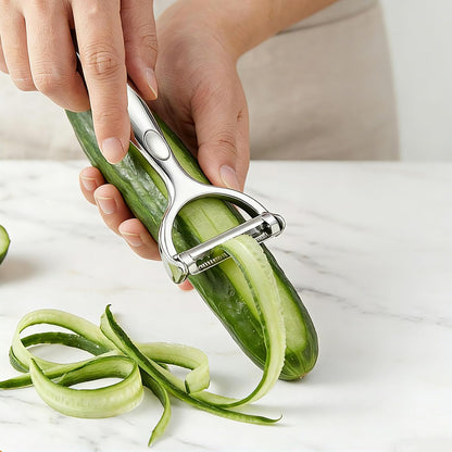 Peeler for Vegetable Multifunction Vegetable Peeler Julienne Peeler for Kitchen Double-Sided Blade Vegetable Julienne Cutter and Fruit Slicer