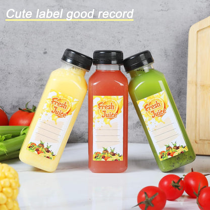 30pcs 10oz Empty Plastic Juice Bottles with Caps Reusable Food Grade Drink Bottles with Leak-Proof Tamper Evident Caps Bulk Clear Beverage Containers for Homemade Drinks Smoothie Milk