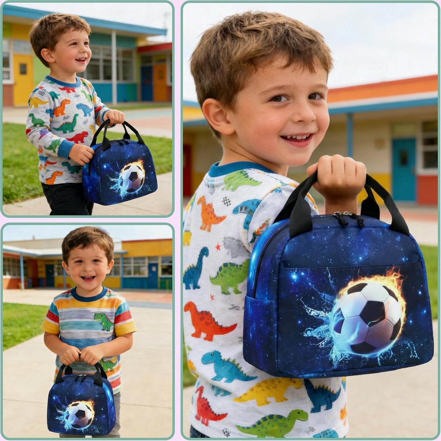 CAMTOP kids lunch bag Cute Insulated lunch box for Boys & Girls Leakproof loncheras for school