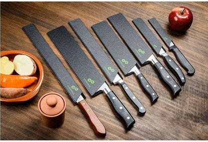 EVERPRIDE Chef Knife Sheath Set Universal Blade Edge Cover Guards for Chef’s and Kitchen Knives – Durable, BPA-Free, Felt Lined, Sturdy ABS Plastic – Knives Not Included