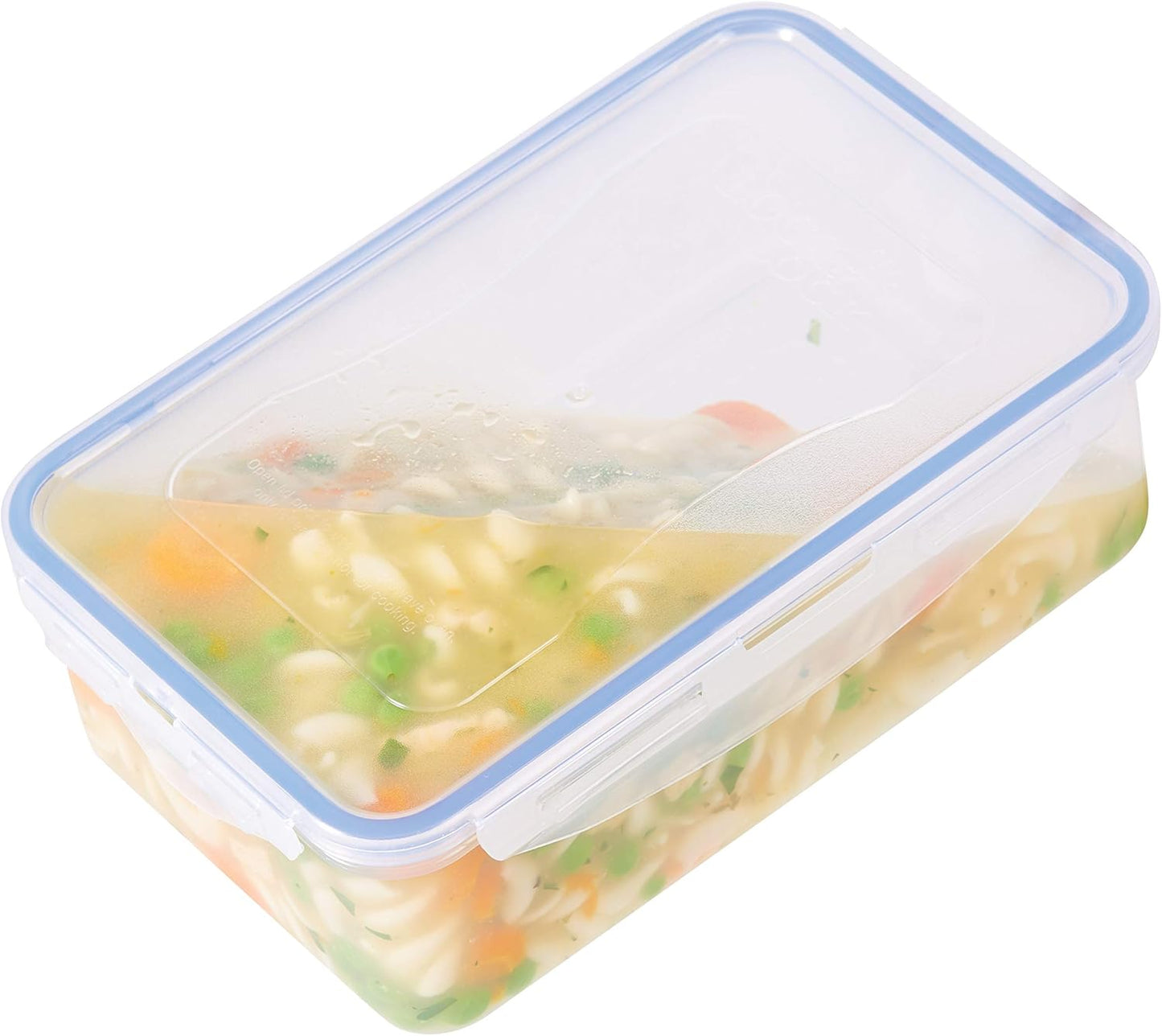 Lock & Lock HPL817S12 Easy Essentials Storage Set/Food Containers Airtight Bins/BPA-Free/Dishwasher Safe, 24 Piece - Clear