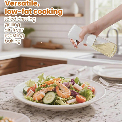 Olive Oil Sprayer for Cooking, 220ml Glass Oil Dispenser
