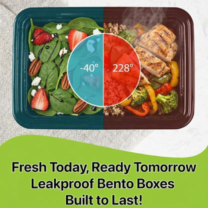 Meal Prep Containers [10 Set] 38 oz with Lids, 1 compartment, Stackable, Reusable, Leakproof, Food Safe, Microwave, Freezer & Dishwasher Safe for Food Prep Storage Bento Box (10 Set, 38 oz)