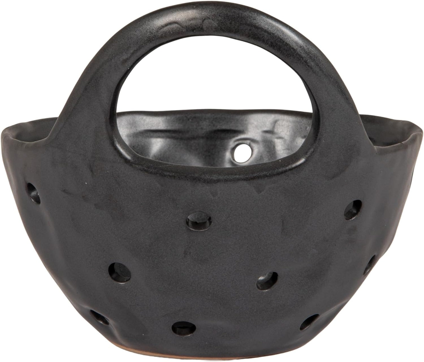 Creative Co-Op Stoneware Colanders with Handles, Set of 2