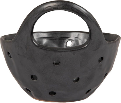 Creative Co-Op Stoneware Colanders with Handles, Set of 2