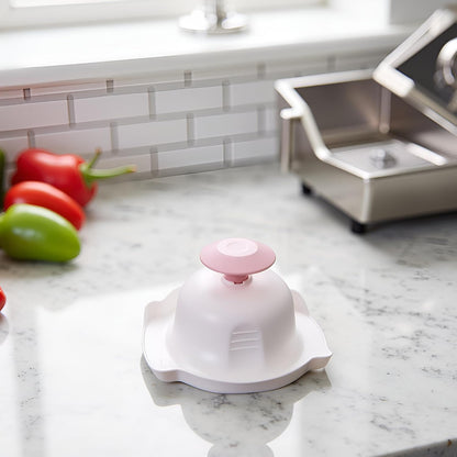 Food Safety Holder for Mandolin Slicer or Grater,Finger Anti-Cut Protectors for Vegetable Grater, Food Slicer Cutter Finger Guard for Mandoline Slicer Cutting, Mandolines (Pink)