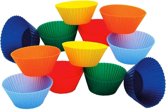 Kitchen Supply Mini Muffin Silicone Baking Cups, 1-7/8-Inch(measurement of bottom of cup), Set of 12