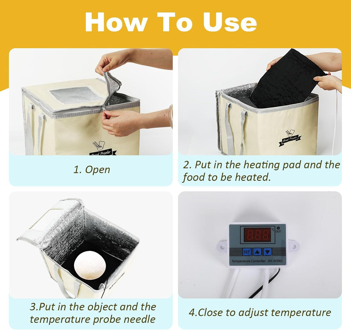 Bread Dough Proofing Box, Precision Temperature Control