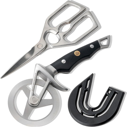 Dalstrong Kitchen Scissors & Pizza Wheel Cutter Set