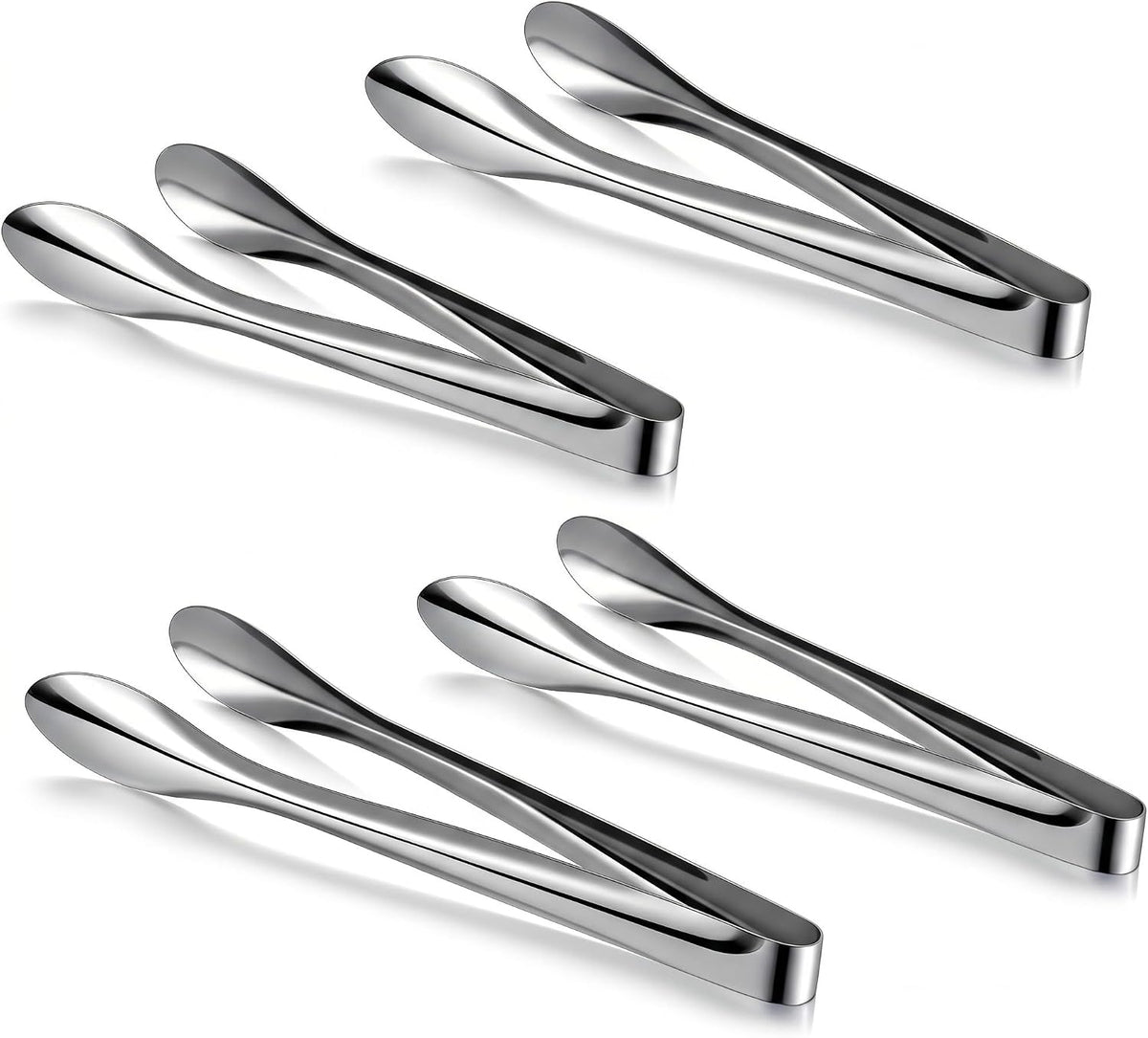 Silver Polished Serving Tongs 9 Inch