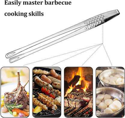 Chef Tweezers - Multipurpose Culinary Plating Tweezers, Stainless Kitchen Precision Tongs | Anti Rust Food Handling Tool, Cooking Garnish Placement Accessory, Barbecue Serving Control Tongs