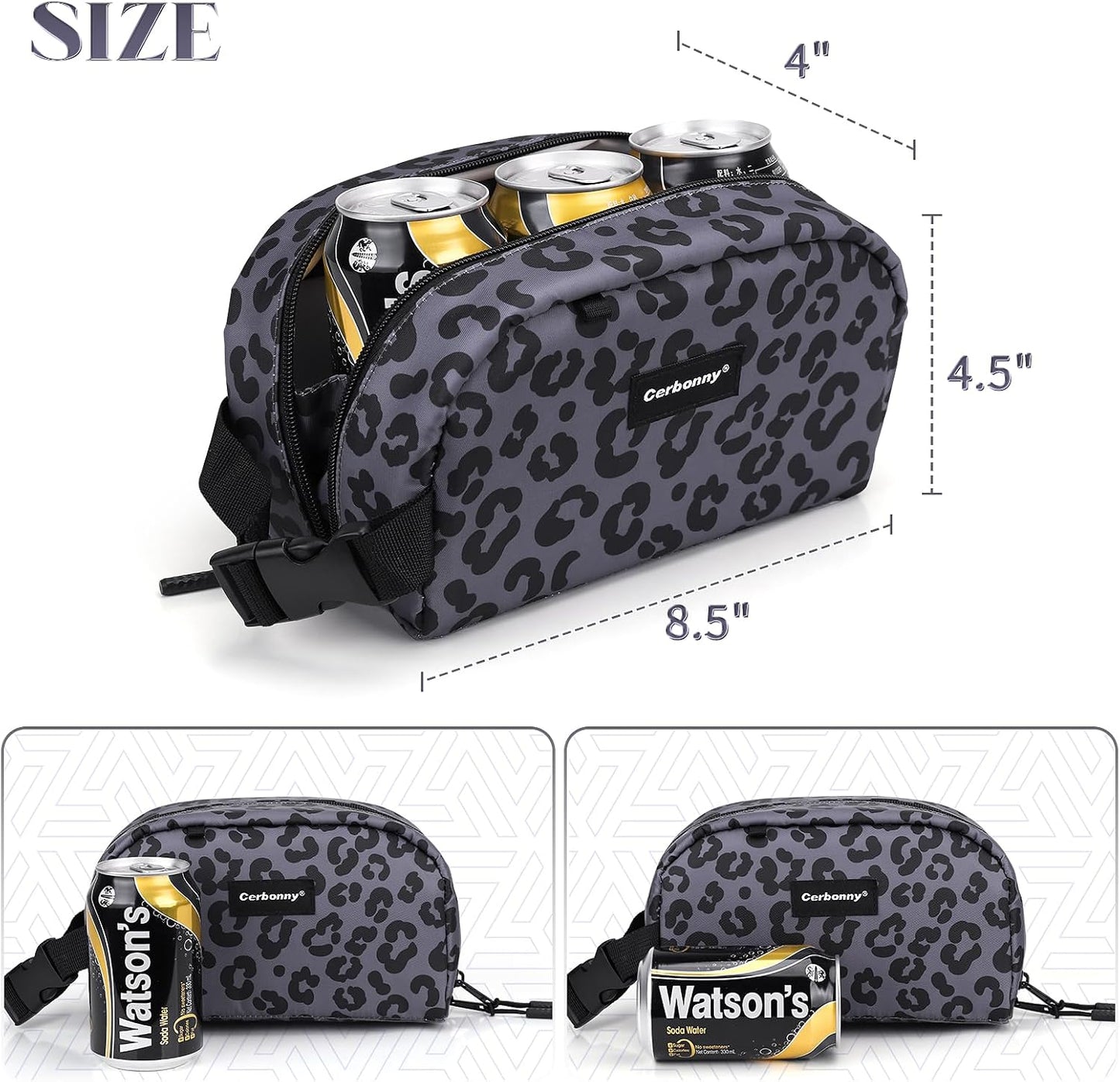 Cerbonny Freezable Cooler Bag for Work/School Travel - Mini Insulated Bag Fit For Yogurt