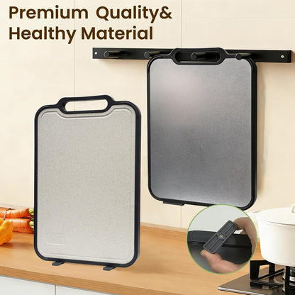 Titanium Cutting Board, Double Sided Pure Titanium Chopping Board, 16”×10”