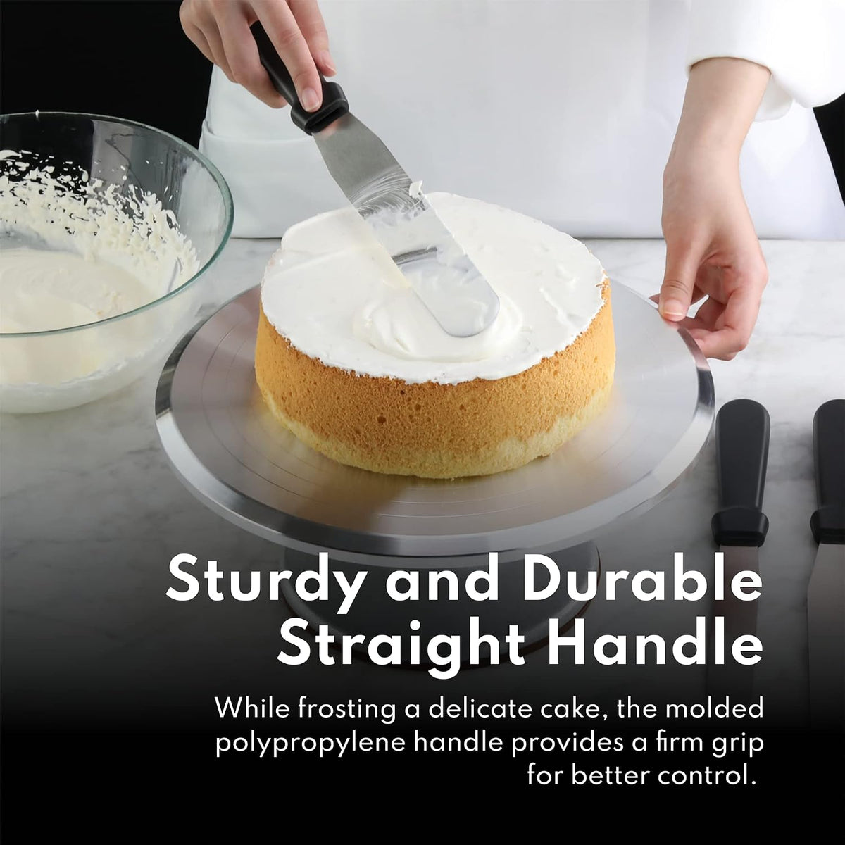 New Star Foodservice Straight Icing Spatula, 12 Inch Blade