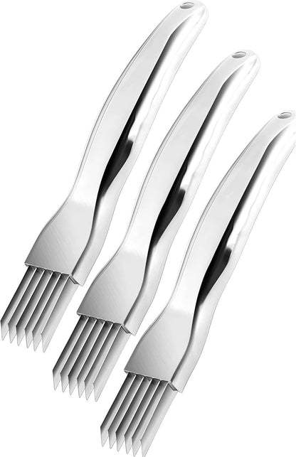 Shred Silk The Knife - Chopped Green Onion Knife - Kitchen Vegetable Cutter Sharp Scallion Shredding Cutter Shred Slicer Household Multifunctional Food Slicer Home Kitchen Gadget (1, Gold)
