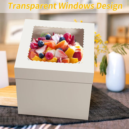 WINKIO Cake Boxes 12 inch, Cake Carrier Holder, Storage Transport Container