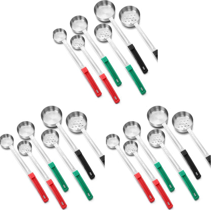Reallnaive 6 Pcs Portion Control Serving Spoons, 3 Size
