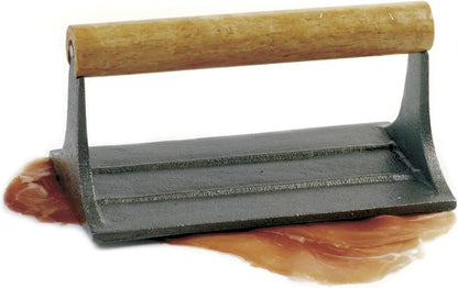 Norpro Cast Iron Bacon Press with Wood Handle