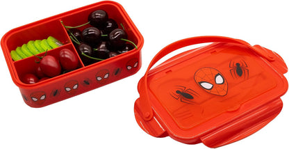 Fast Forward Hello Kitty Bento Lunch Box for Kids | Sanrio Food Container with Utensils | BPA-Free Toddler Lunch Kit with 3 Compartments | Bento Snack Box with Spoon & Fork