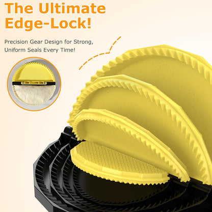 Tortilla Sealer Crimper Maker - for 10"+8"+6"+4" Flour Tortillas