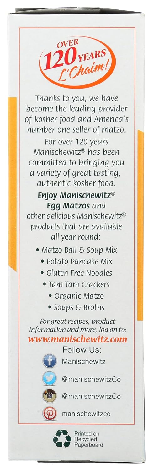 Manischewitz Matzo Cracker, Egg, 12 Ounce